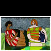 Les joueuses de cartes